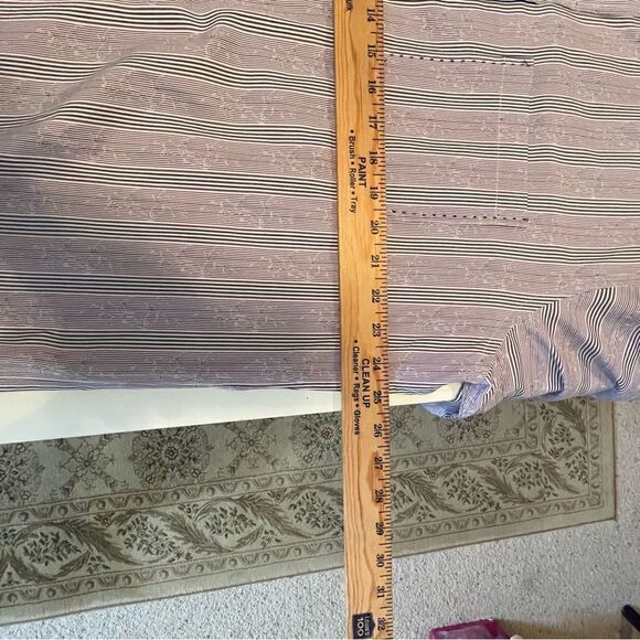 BUGATCHI MEN SHAPED FIT DRESS SHIRT SIZE XL purple and white - Picture 12 of 13